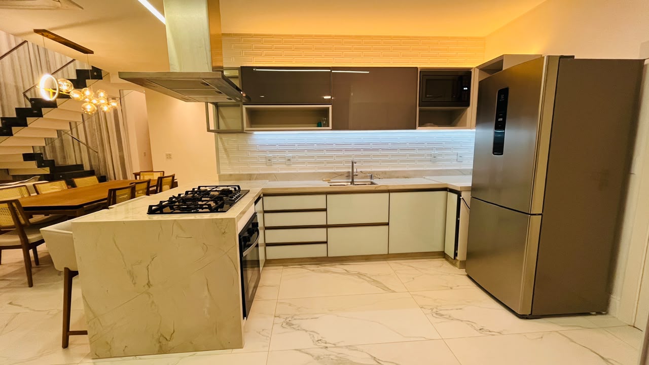 Quarto com decoração contemporânea