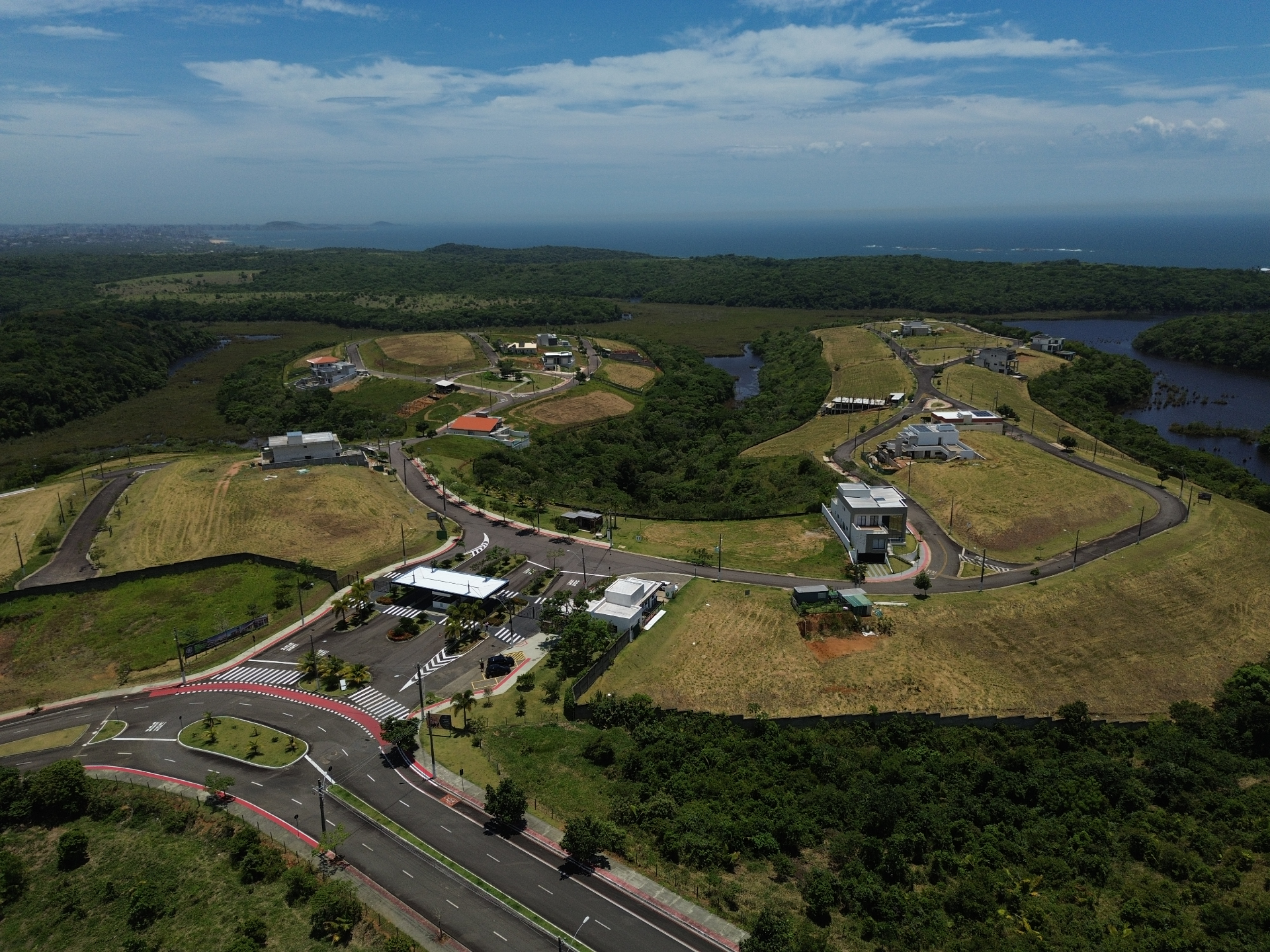 Vista aérea geral do Reserva Amary